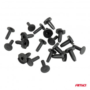 Set expansieclips 23,5 mm ⌀ 8 mm, 10 stuks, in een zakje