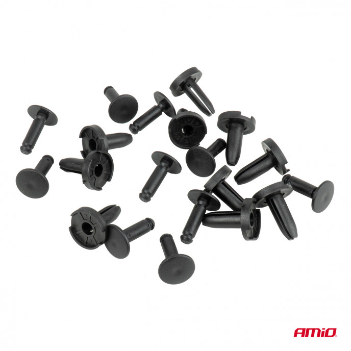 Set expansieclips 23,5 mm ⌀ 8 mm, 10 stuks, in een zakje