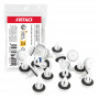 Deur- en bagageruimtebekledingsclipset met rubberen afdichting 20 mm, 20 stuks., in een zakje
