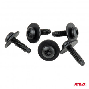 Torx-schroef- en ringenset ⌀ 6 mm 23 mm, 5 sets, in een zakje
