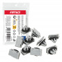 Set dorpelbekledingsclips met rubberen afdichting 11 mm, 10 stuks, in een zakje