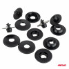 Universele vloermatclipset 14 mm, 4 stuks, in een zakje