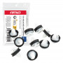 Bekledingsclipset met rubberen afdichting ⌀ 11 mm 18 mm, 10 stuks, in zakje