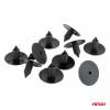 Wielkastclipset 25 mm ⌀ 10,5 mm, 10 stuks, in een zakje