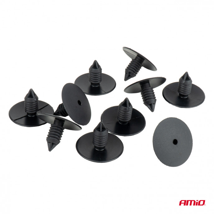 Wielkastclipset 25 mm ⌀ 10,5 mm, 10 stuks, in een zakje