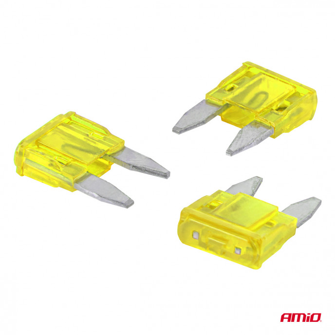 Steek zekering mini 20A, 3 stuks in blister