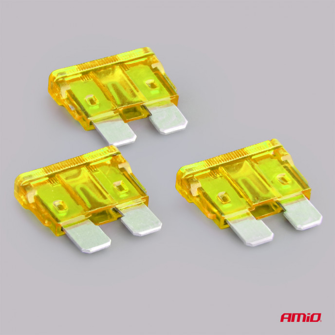 Steek zekering ATO 20A, 3 stuks in blister