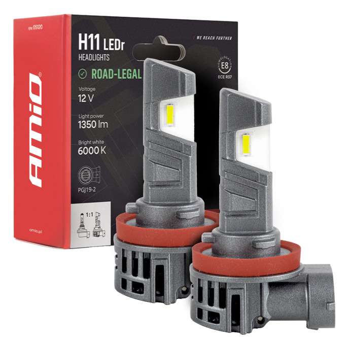 H11 LED lampen met openbare weg goedkeuring R37 (oa dimlicht en mistlampen)