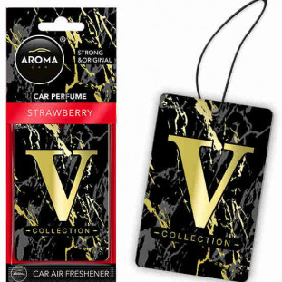 Auto luchtverfrisser AROMA CEL. V-COLLECTION Aardbei