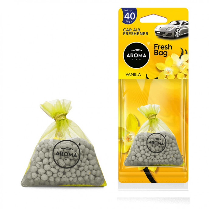 Auto luchtverfrisser AROMA FRESH BAG Vanilla - NIEUW - keramiek