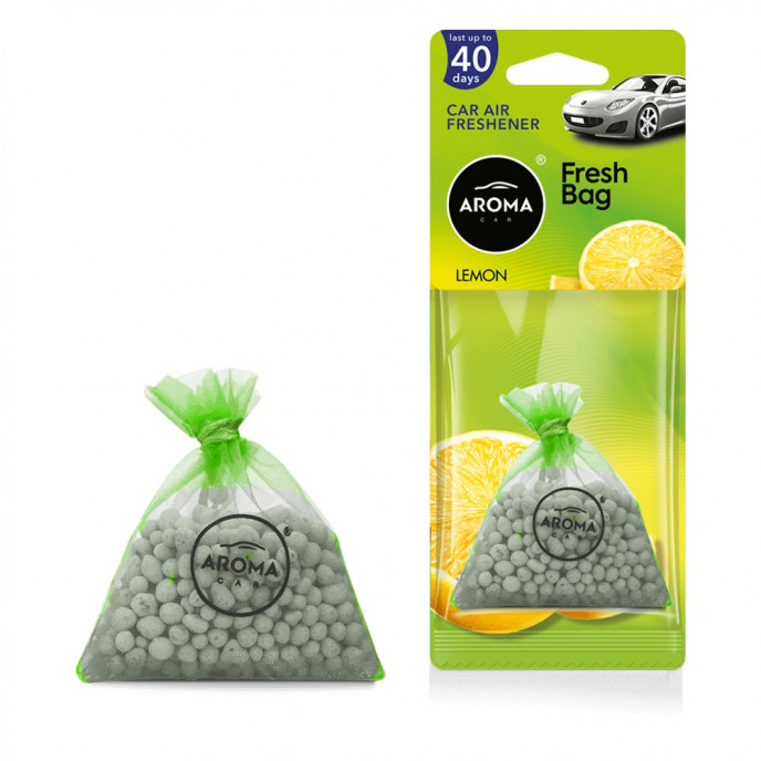 Auto luchtverfrisser AROMA FRESH BAG Lemon - NIEUW - keramiek