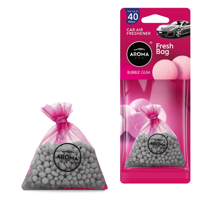 Auto luchtverfrisser AROMA FRESH BAG Bubble Gum - NIEUW - ceramica