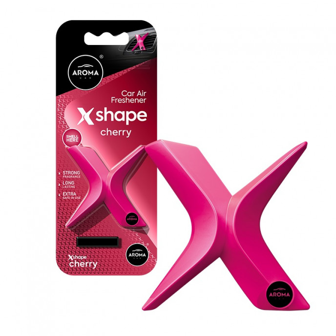 Auto luchtverfrisser AROMA CAR X Shape Cherry