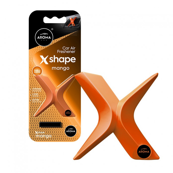 Auto luchtverfrisser AROMA CAR X Shape Mango