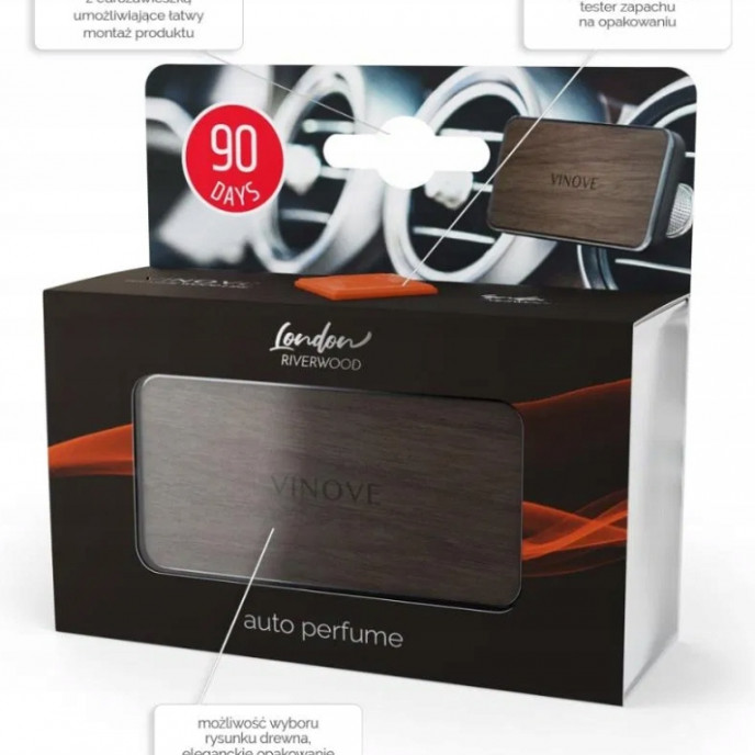 Auto luchtverfrisser VINOVE CLASSIC LEATHER LINE SILVERSTONE