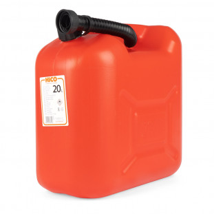 Kunststof jerrycan 20L, rood