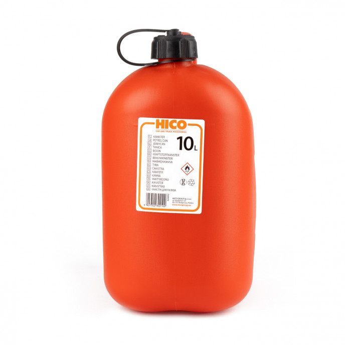 Kunststof jerrycan 10L, rood
