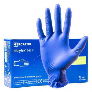Nitril beschermende handschoenen Nitrylex Basic maat M 100 stuks