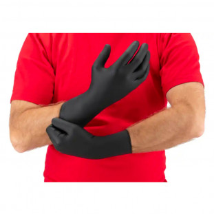 Nitril handschoenen MERCATOR MOTO zwart maat XL, 100 stuks