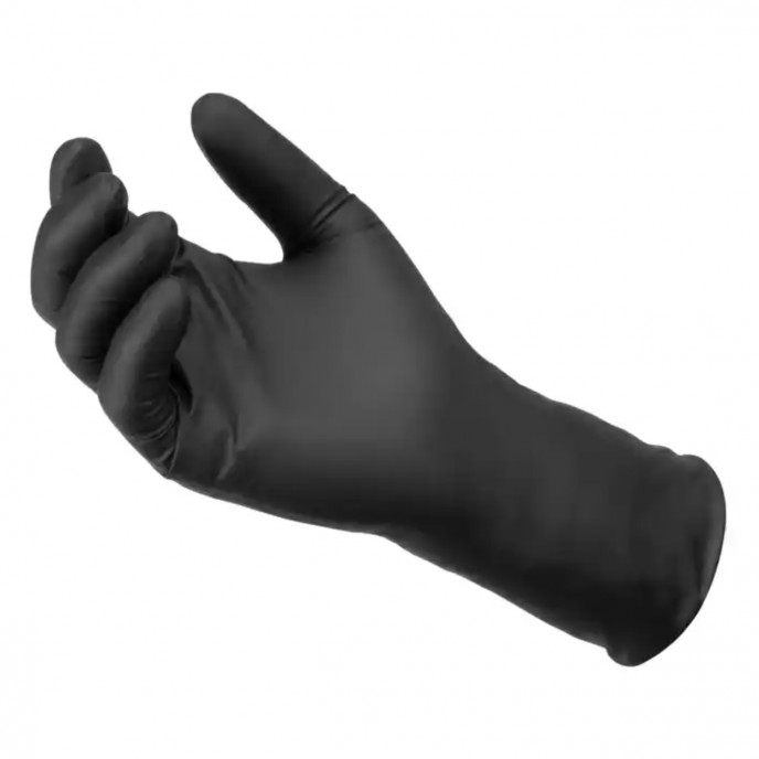 Nitril handschoenen MERCATOR MOTO zwart maat XXL, 100 stuks