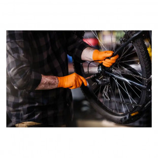 Mercator GoGrip oranje nitril handschoenen 4 stuks maat XL