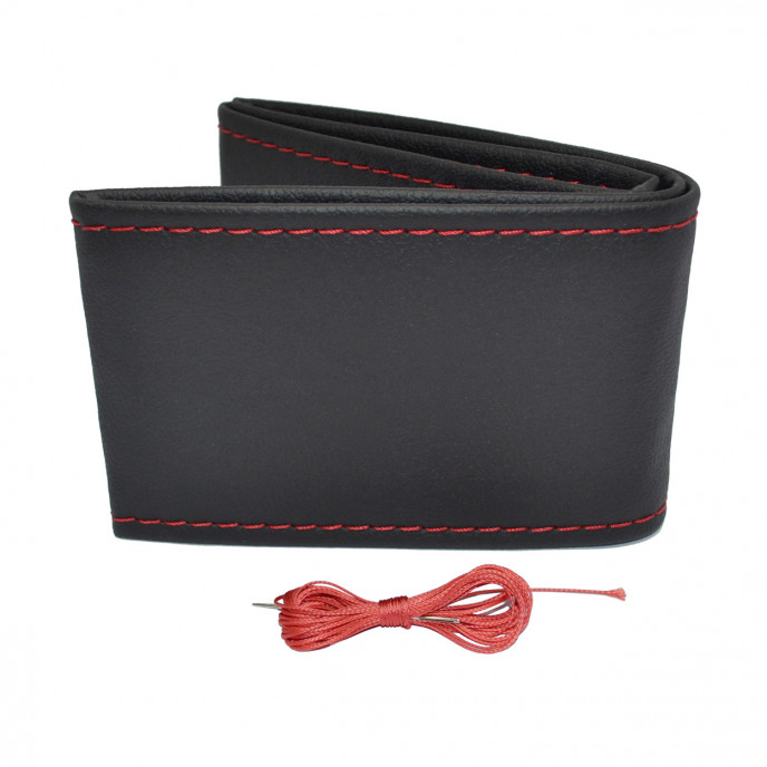 Stiching stuurhoes zwart met rode draad 38-39 cm