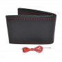 Stiching stuurhoes zwart met rode draad 38-39 cm