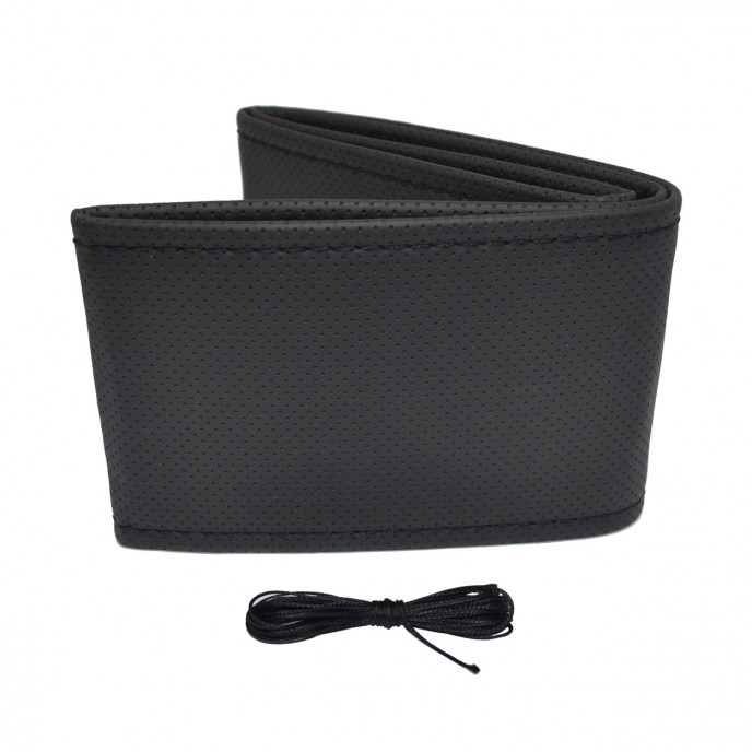 Geperforeerde stiksels stuurhoes zwart 38-39 cm