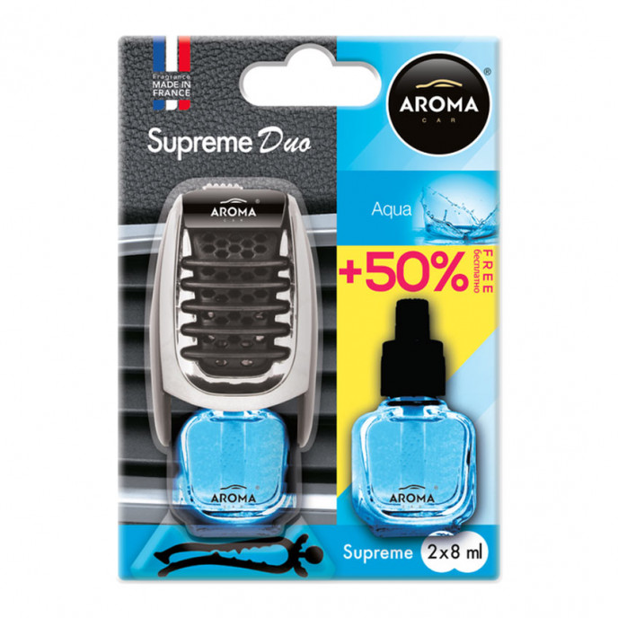 Auto luchtverfrisser AROMA SUPREME DUO AQUA
