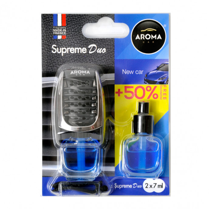 Auto luchtverfrisser AROMA SUPREME DUO NEW CAR