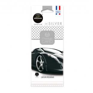 Auto luchtverfrisser AROMA PRESTIGE CARD ZILVER