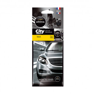 Auto luchtverfrisser AROMA CAR CITY CARD ZWART