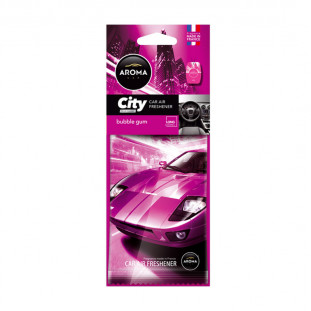 Auto luchtverfrisser AROMA CAR CITY CARD BUBBLE GUM