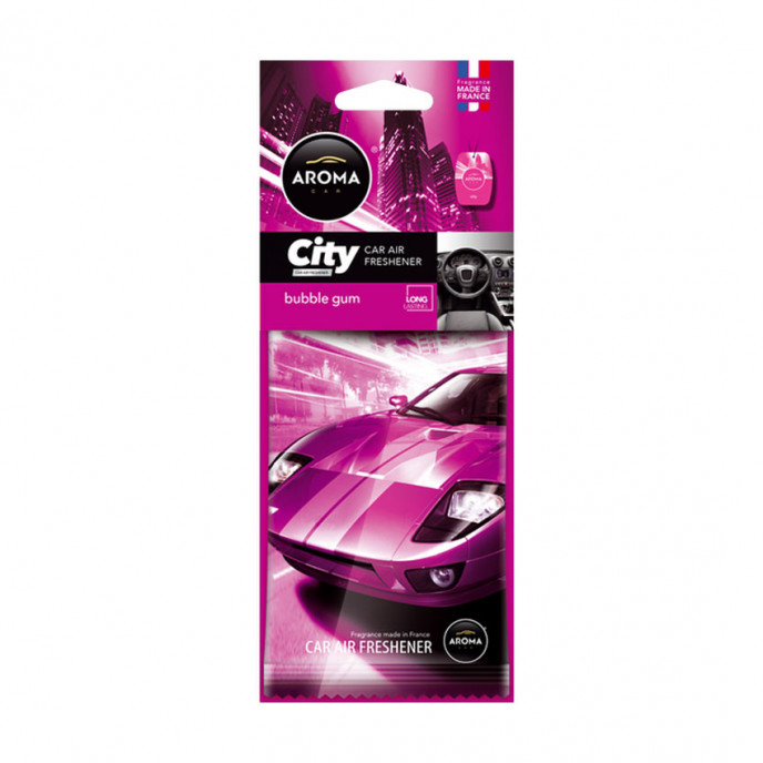 Auto luchtverfrisser AROMA CAR CITY CARD BUBBLE GUM