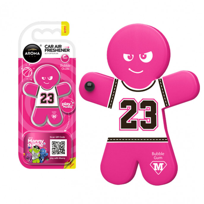 Auto luchtverfrisser AROMA CAR MANNY - Bubble Gum