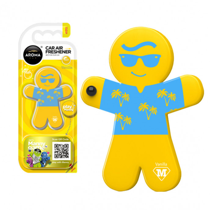 Auto luchtverfrisser AROMA CAR MANNY - Vanille