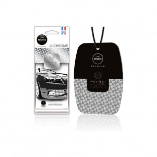 Auto luchtverfrisser AROMA PRESTIGE CARD CHROOM