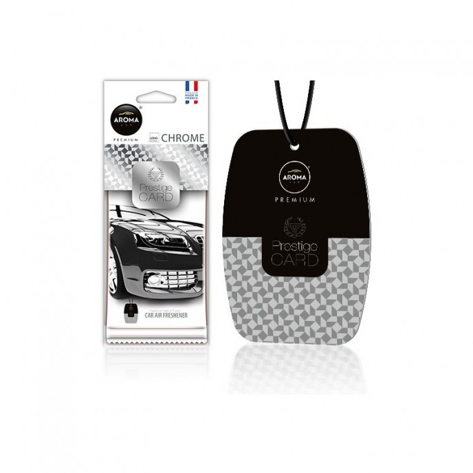 Auto luchtverfrisser AROMA PRESTIGE CARD CHROOM