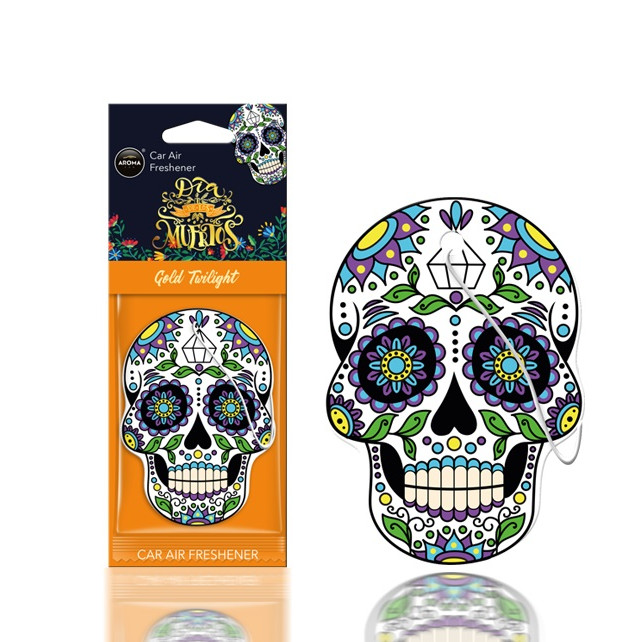 Auto luchtverfrisser AROMA DIA DE LOS MUERTOS Gold Tatoo