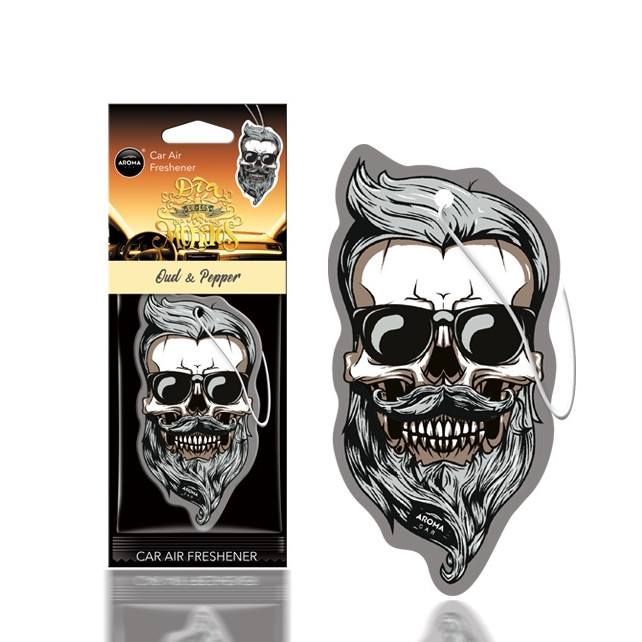 Auto luchtverfrisser AROMA DIA DE LOS MUERTOS Oud&Pepper Skull