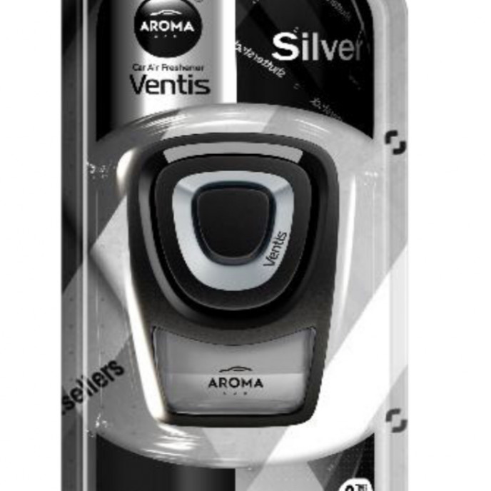 Luchtverfrisser voor in de auto AROMA VENTIS SILVER