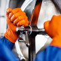Nitril handschoenen GoGrip oranje maat XL, 50 stuks
